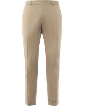 BE ABLE Belt-Loops Side-Pockets Trousers - Natural