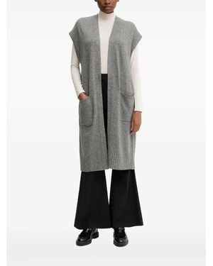 Benetton Vest Met Open Voorkant - Wit