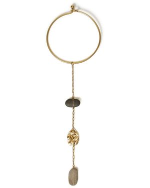 Twinset Wire-Wrapped Stones Necklace - Metallic