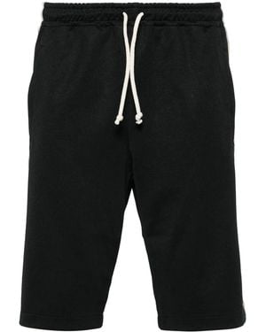 Gucci Technical Jersey Shorts W/side Bands - Black