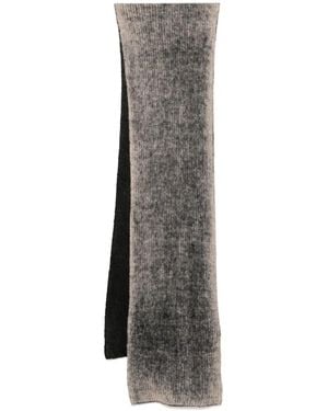 Paul Smith Mohair Rib Scarf - Grey