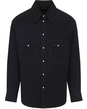 Lemaire Pocket Stitch Shirt - Blue