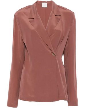 Alysi Asymmetric Blazer - Pink