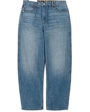 RE/DONE Patch-Pocket Pants - Blue