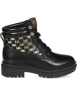 MICHAEL Michael Kors Leather Ankle Shoes - Black