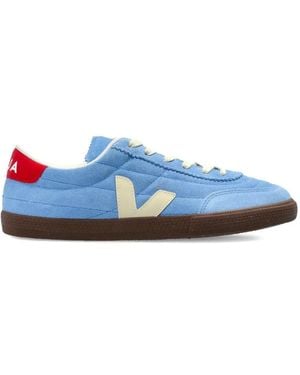 Veja Panenka Lace-Up Trainers - Blue