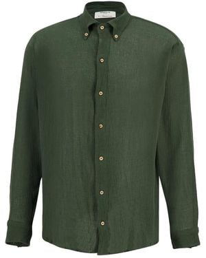 SPIRITUM TULUM Chemise En Coton À Boutonnière - Vert