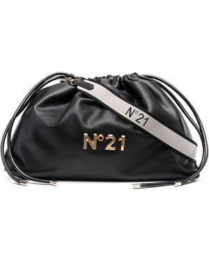 N°21 Clutch Con Coulisse - Nero