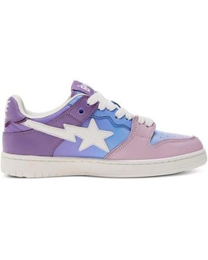 A Bathing Ape Bape Sk8 Sta 1 Sneakers - Lila