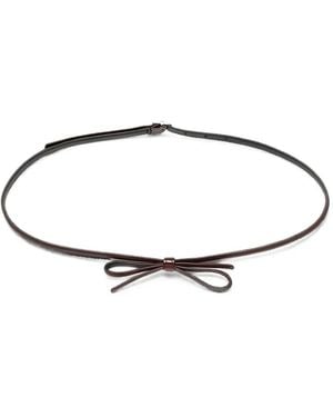 Plan C Bow-Detail Belt - Brown