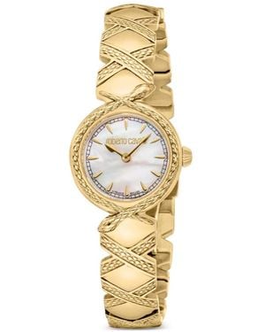 Roberto Cavalli Montre Serpente 22 Mm - Metallic