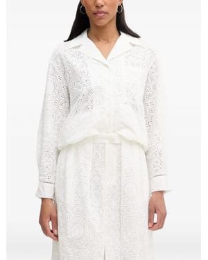 Isabelle Blanche Broderie Anglaise Shirt - White