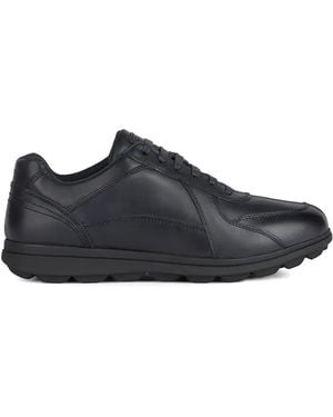 Geox Spherica Ec12 Lace-Up Panelled Trainers - Blue