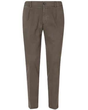 BE ABLE Pantalon Riccardo En Laine À Plis - Gray