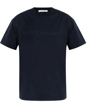Givenchy Paris Jacquard T-Shirt - Blue