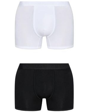Moschino Boxer Con Banda Logata - Bianco