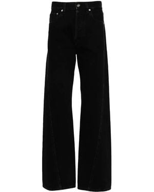 Lanvin Jeans With Stitching Detail - Black