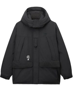 Alpha Industries Hooded Padded Jacket - Black