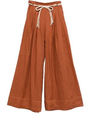 Zimmermann タイディテール パンツ - ブラウン