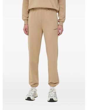 La Mania Logo-Detail Track Pants - Natural