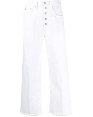 Polo Ralph Lauren Cropped Wide-Leg Jeans - White