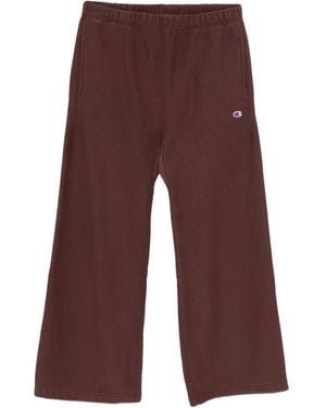 Champion Reverse Weave Logo Track Pants - Red