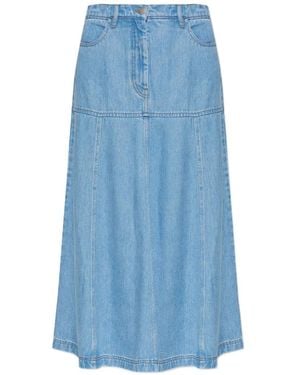 Munthe Tuxya Maxirock Mit Jeanseinsätzen - Blau
