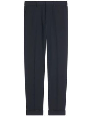Dries Van Noten Cuffed Trousers - Blue
