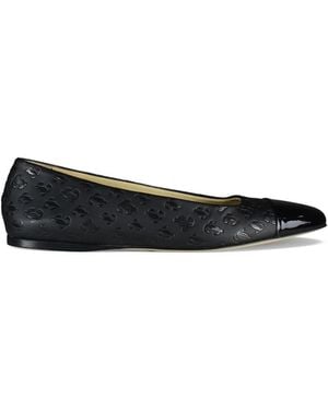 Jimmy Choo Ballerines Watson À Monogramme - Black