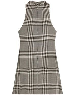 Courreges Short Prince Of Wales Dress - Grey