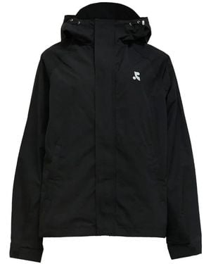 Rest&Recreation Chaqueta Gorpcore Con Capucha Y Logo - Negro