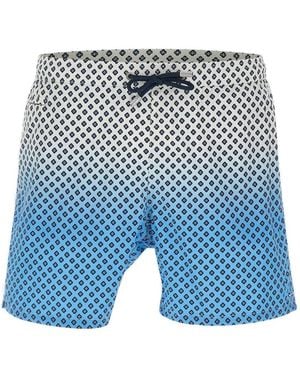 MC2 Saint Barth Lighting Zwembroek Met Strik-Print - Blauw