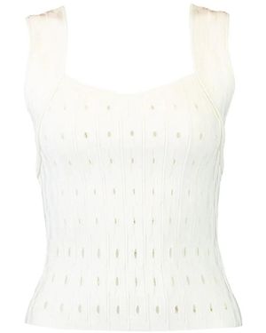 Jonathan Simkhai Gentry Cut-Out Tank Top - White