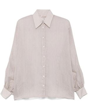 Blanca Vita Striped Shirt - White