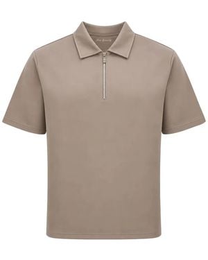 Tombolini Zero Gravity Zip-Fastening Polo Shirt - Grey