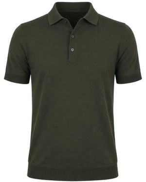 FILIPPO DE LAURENTIIS Short-Sleeve Polo Shirt - Green