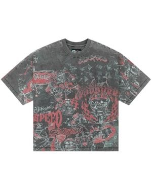 Godspeed T-Shirt Mit Grafischem Print - Grau