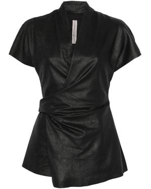 Rick Owens Leather Top - Black