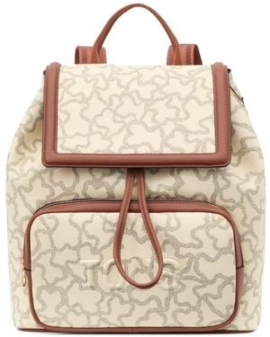 Tous Kaos Icon Rucksack Mit Teddy-Logo - Natur