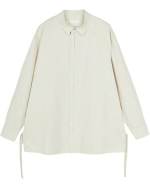 CROQUIS Tie-Detail Long-Sleeve Shirt - White