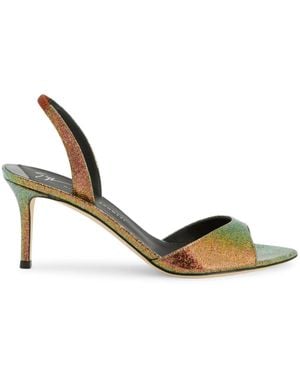 Giuseppe Zanotti Lilibeth 70Mm Slingback Sandals - Metallic