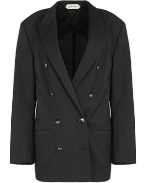 Alberta Ferretti Double-Breasted Blazer - Black