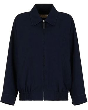 Marni Zip-Up Bomber Jacket - Blue