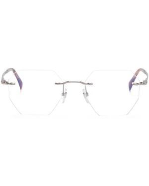 David Beckham Geometric-Frame Glasses - White