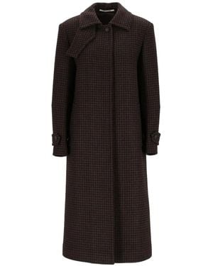Tagliatore Abrigo Bethany Con Motivo Pied De Poule - Negro
