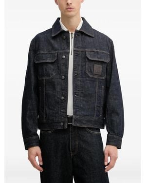 ARMANI EXCHANGE Chaqueta Vaquera Con Parche Del Logo - Azul