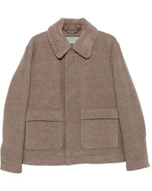 Canali Chaqueta Con Bolsillo De Parche - Marrón