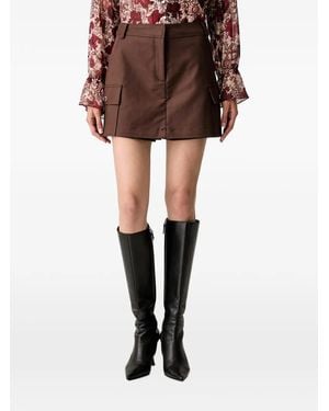 Morgan Cargo Mini Skorts - Brown