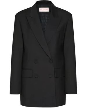 Valentino Garavani Jas Met Dubbele Rij Knopen - Zwart
