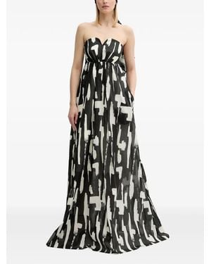 MMC Studio Abendkleid mit Herzausschnitt - Weiß